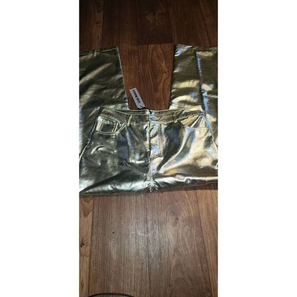 Haute Monde Gold Metallic Pant - Picture 1 of 11